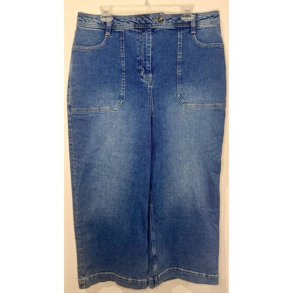 Boden Denim - Boden Wide Leg Carpenter Pocket Jeans Medium Wash Sz 14R EUC!!